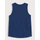 1pc Men'S Casual Polyester Sleeveless Tank Top - Geometric Pattern, Round Neck, Knit Fabric, Regular Fit, Adult Summer Vest