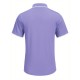 1pc Men'S Casual Knit Polo Shirt - Polyester Short Sleeve Lapel Collar, Slight Stretch Solid Color, Button Down Beach Top for Spring/Summer/Fall, Plus Size